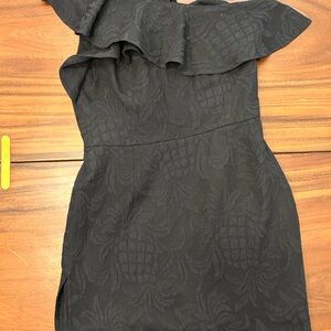 Lilly Pulitzer Black One-Shoulder Dress